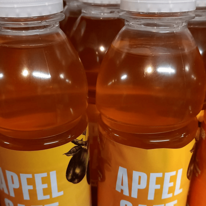 Apfelsaft in Pet